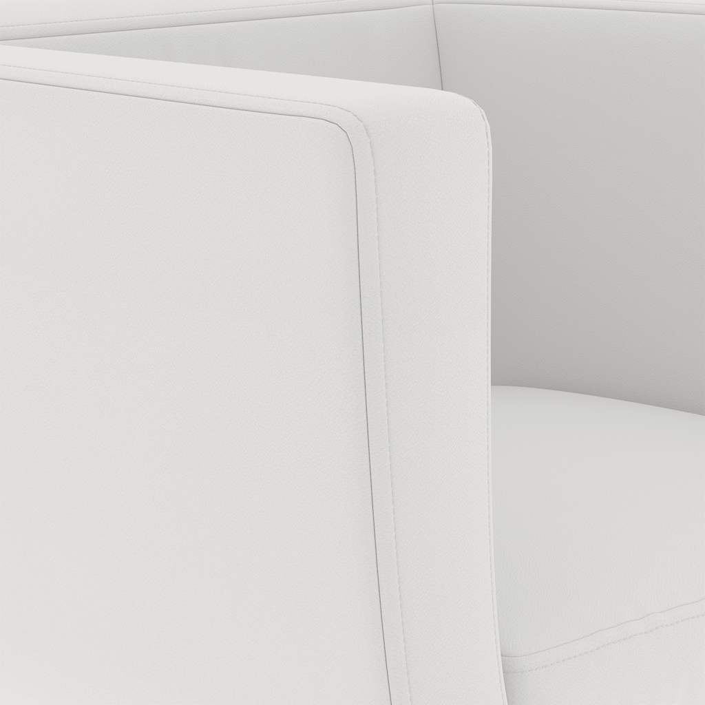 Barstoelen 2 st kunstleer wit