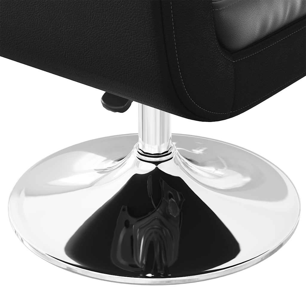 Barstoelen 2 st kunstleer zwart