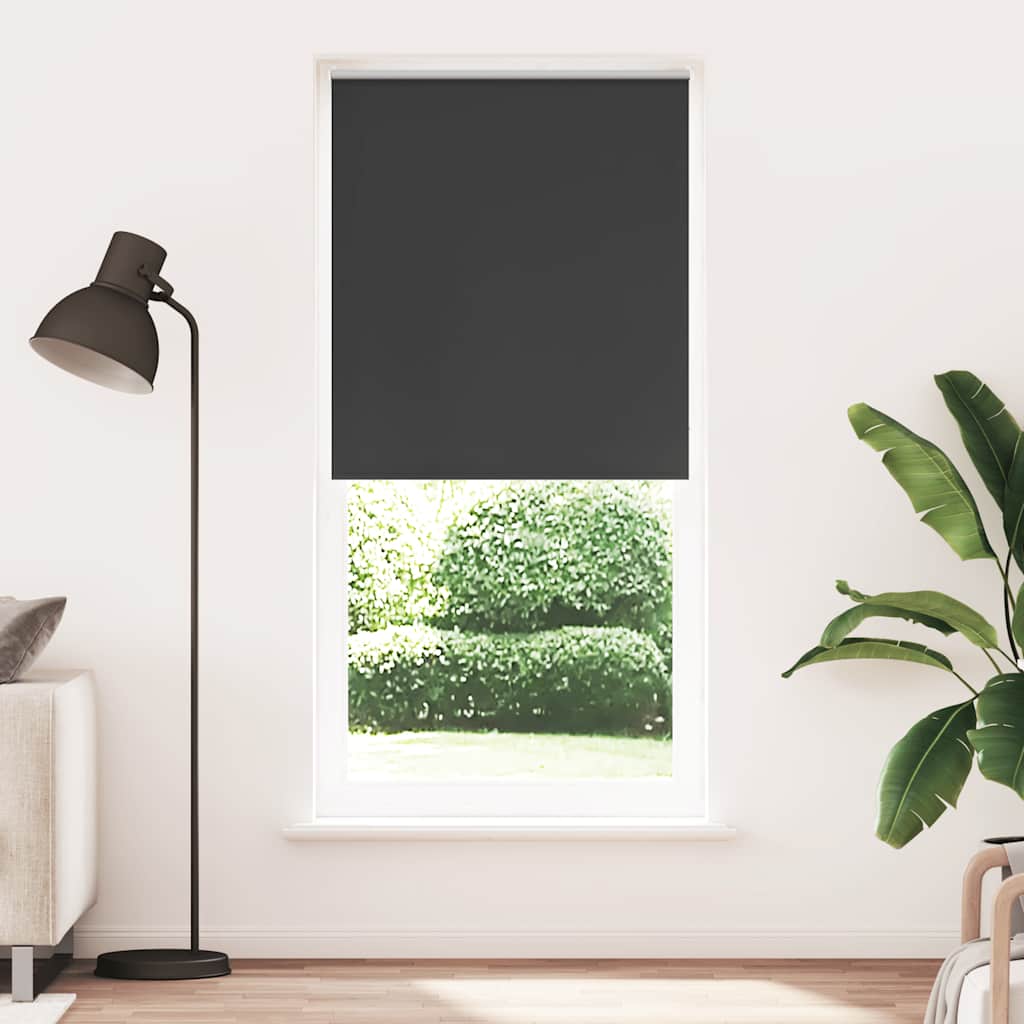Rolgordijn verduisterend 84,4 x 230 cm stofbreedte 80 cm zwart