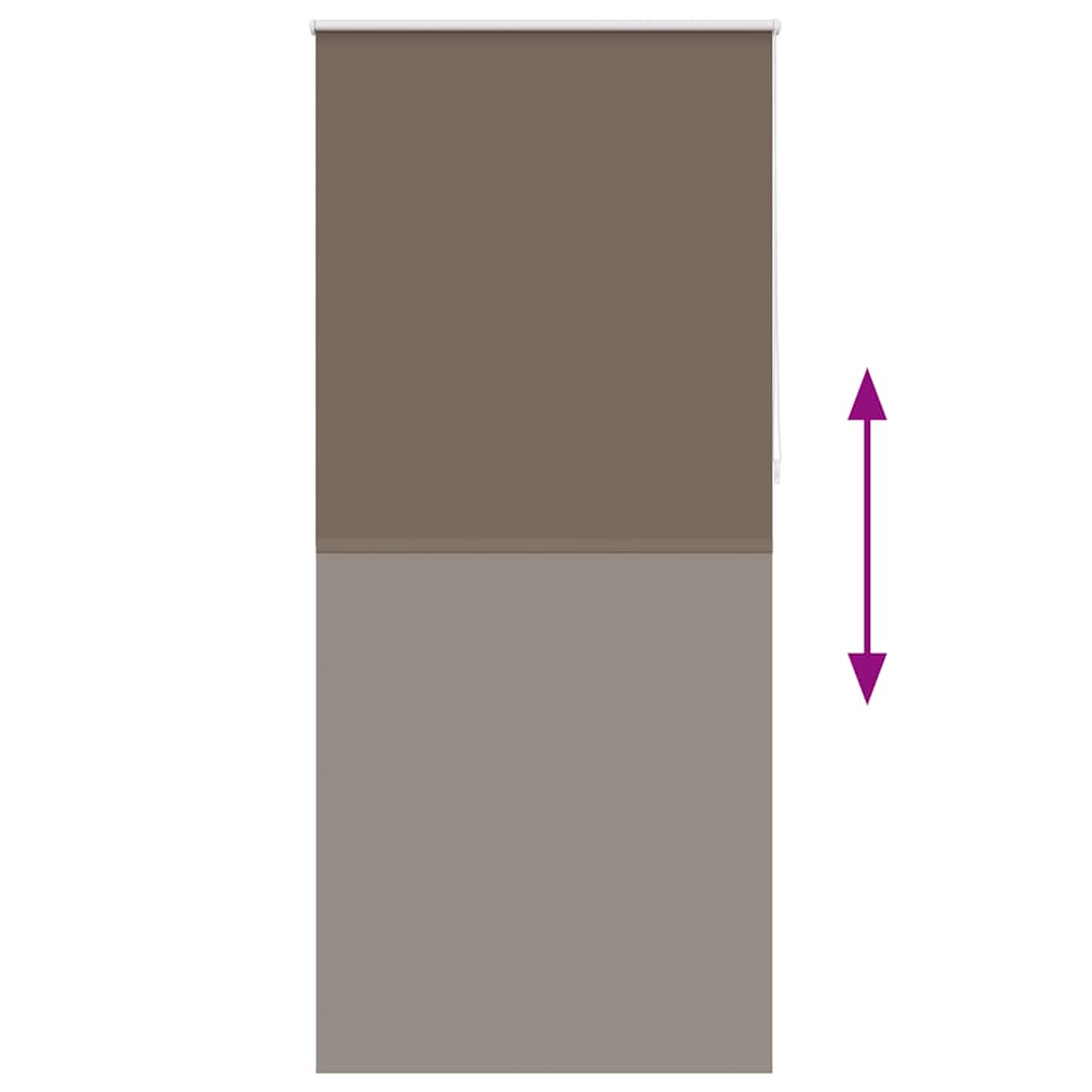 Rolgordijn verduisterend 104,4 x 230 cm stofbreedte 100 cm koffiebruin