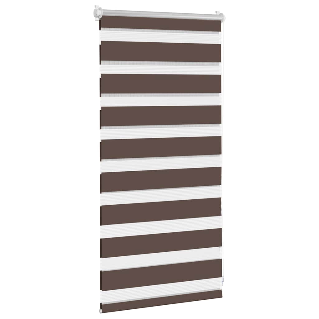 Zebra rolgordijn 40,9x100 cm stofbreedte 36,7 cm koffiebruin