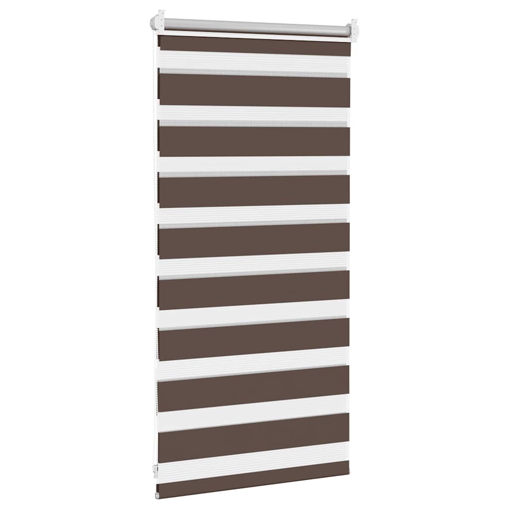 Zebra rolgordijn 40,9x100 cm stofbreedte 36,7 cm koffiebruin