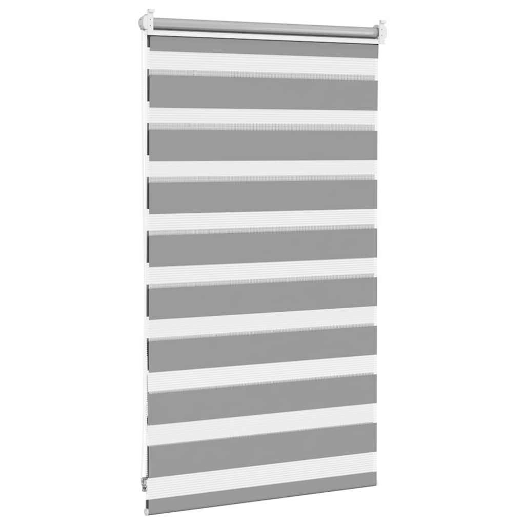 Zebra rolgordijn 50,9x100 cm stofbreedte 46,7 cm grijs