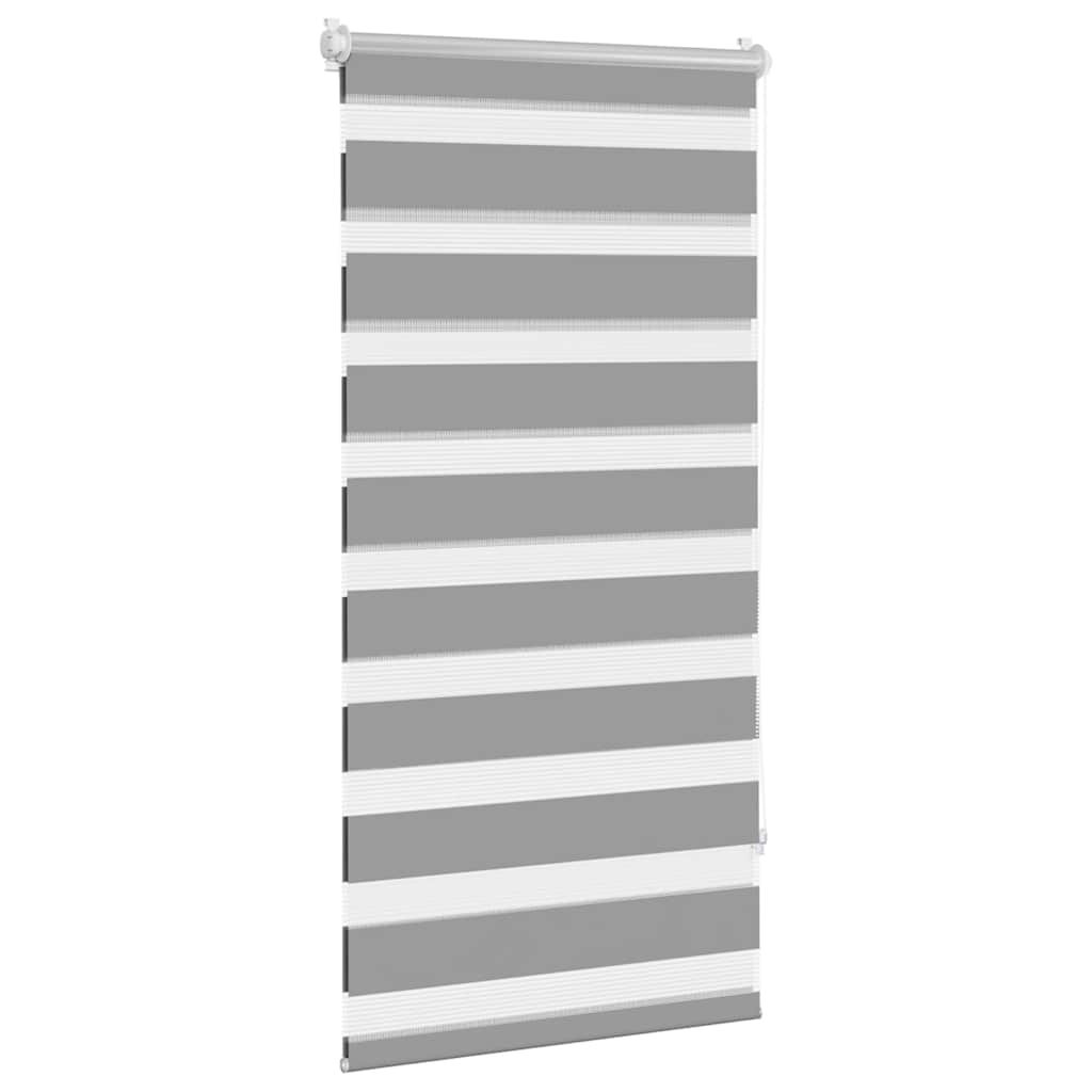 Zebra rolgordijn 60,9 x 120 cm stofbreedte 56,7 cm grijs