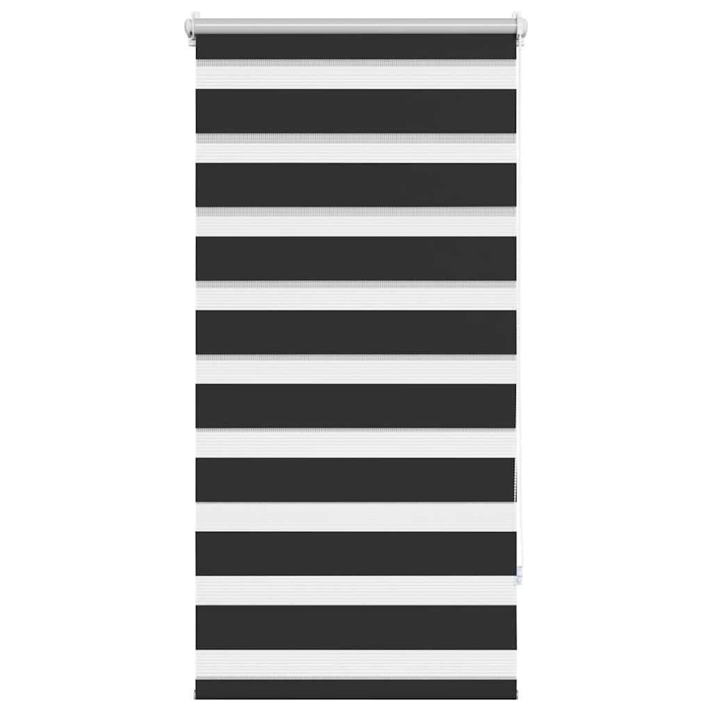 Zebra rolgordijn 60,9 x 120 cm stofbreedte 56,7 cm zwart