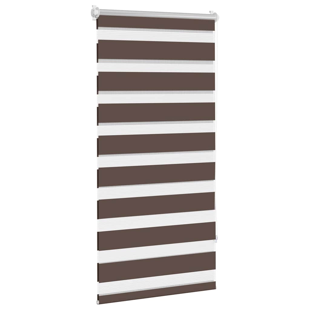 Zebra rolgordijn 60,9 x 120 cm stofbreedte 56,7 cm koffiebruin