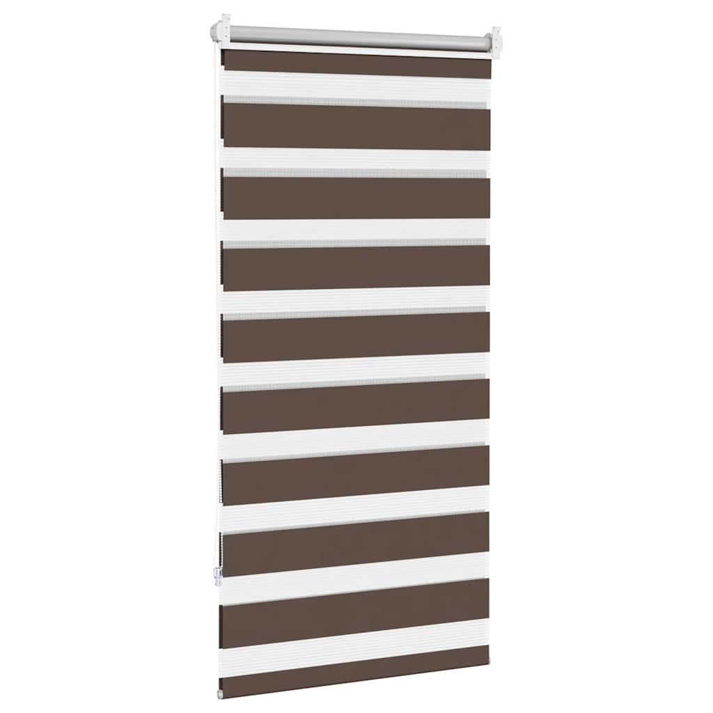 Zebra rolgordijn 60,9 x 120 cm stofbreedte 56,7 cm koffiebruin