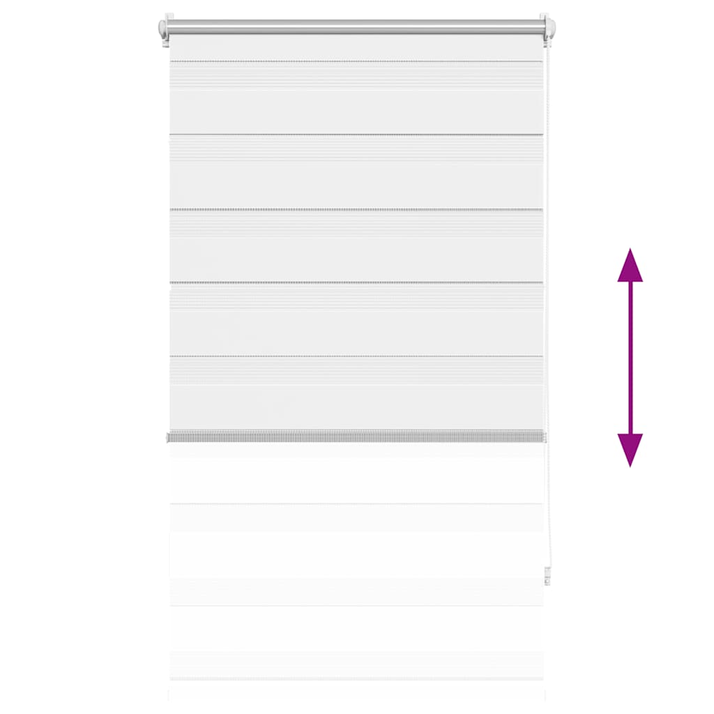 Zebra rolgordijn 70,9 x 120 cm stofbreedte 66,7 cm wit