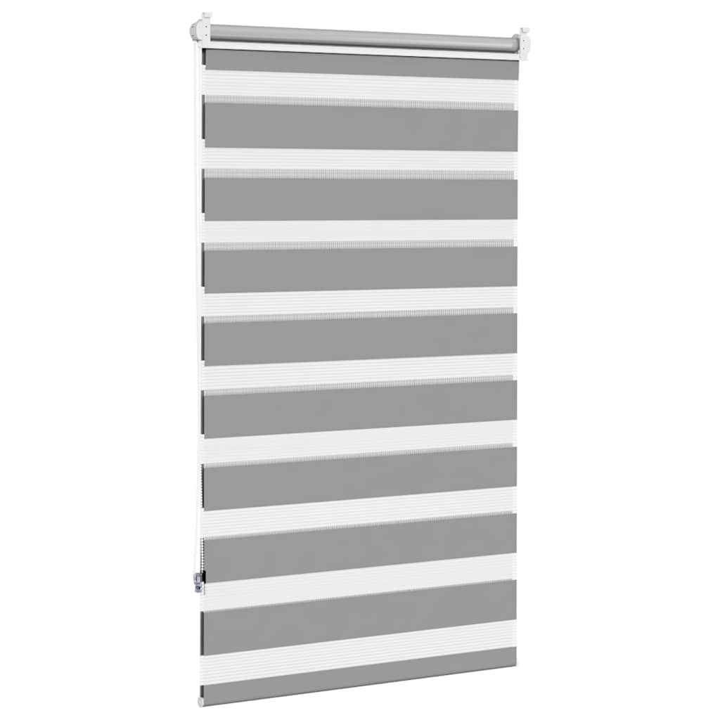 Zebra rolgordijn 70,9 x 120 cm stofbreedte 66,7 cm grijs