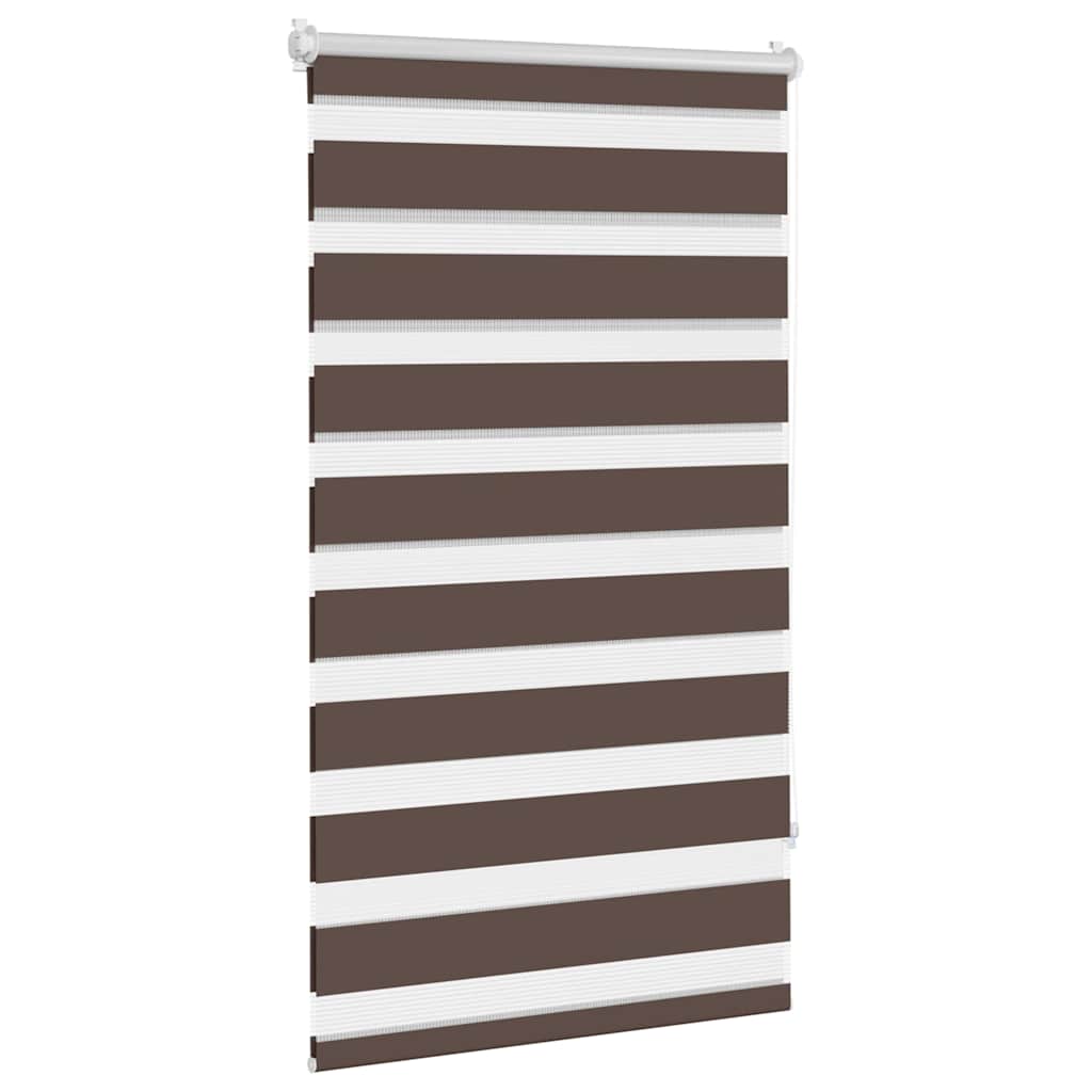 Zebra rolgordijn 70,9 x 120 cm stofbreedte 66,7 cm koffiebruin