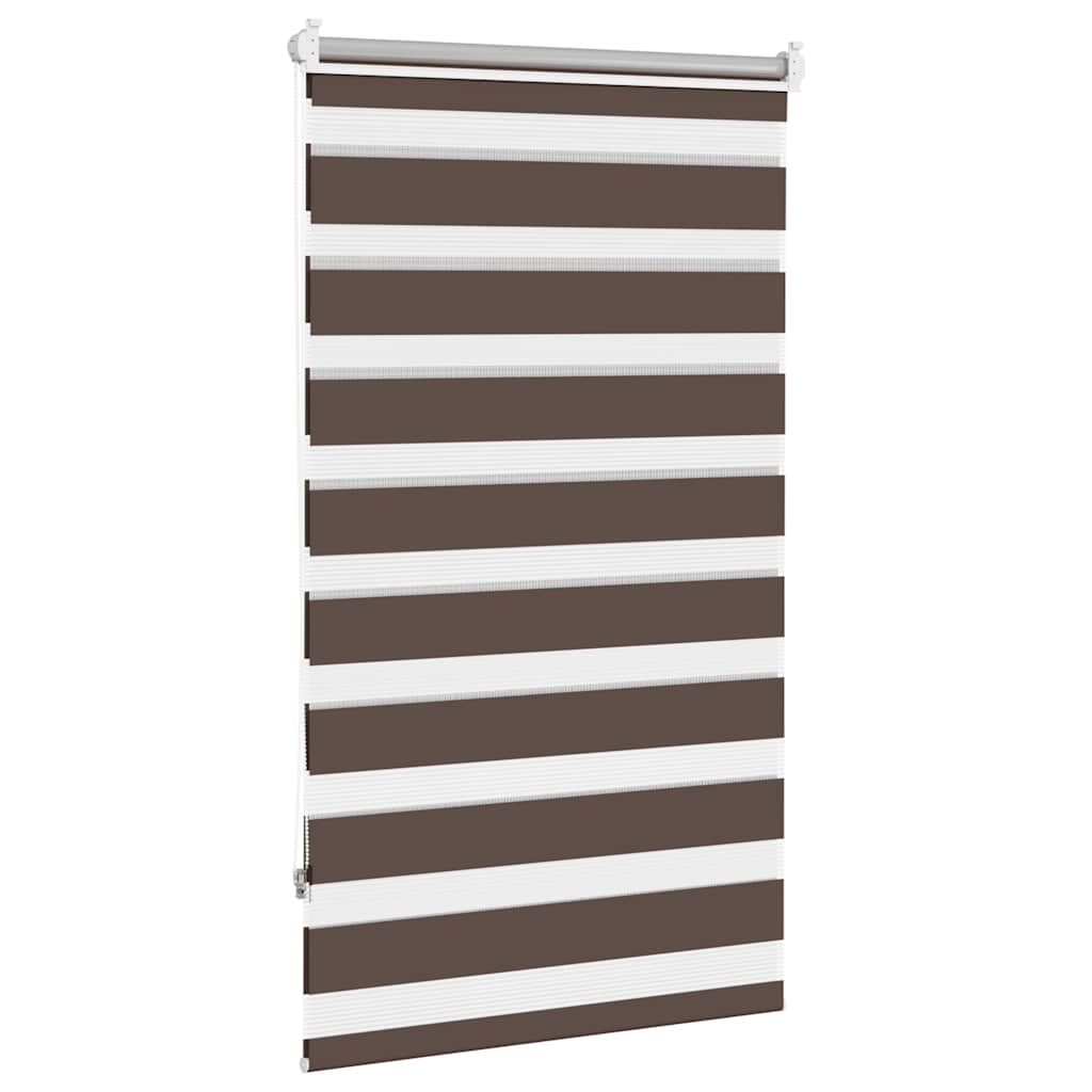 Zebra rolgordijn 70,9 x 120 cm stofbreedte 66,7 cm koffiebruin
