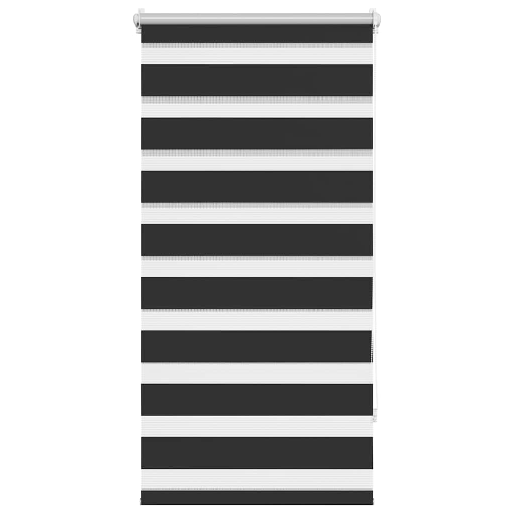 Zebra rolgordijn 80,9 x 150 cm stofbreedte 76,7 cm zwart