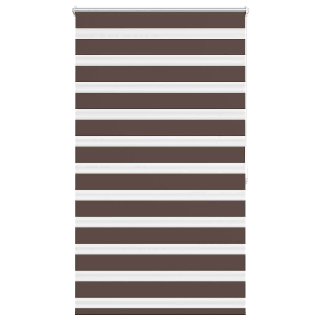 Zebra rolgordijn 80,9 x 175 cm stofbreedte 76,7 cm koffiebruin