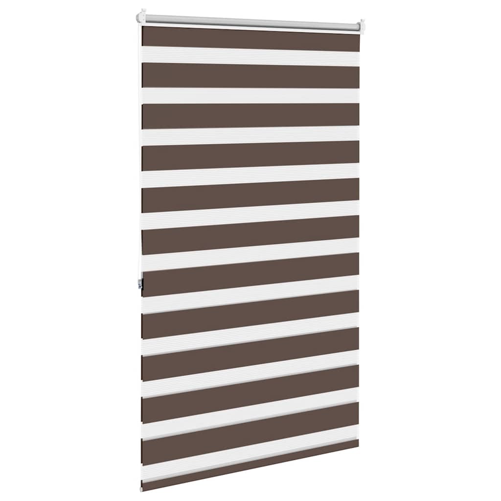Zebra rolgordijn 80,9 x 175 cm stofbreedte 76,7 cm koffiebruin
