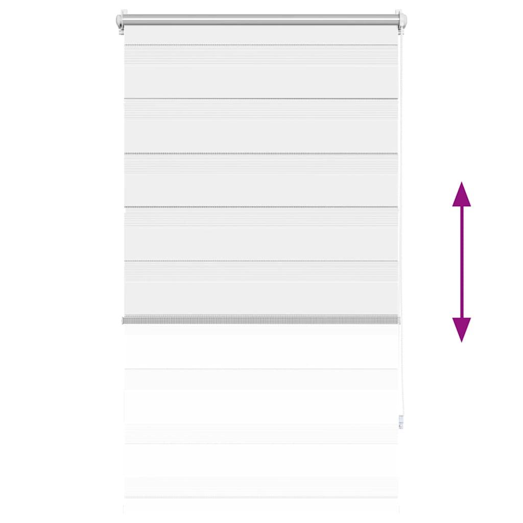 Zebra rolgordijn 90,9 x 150 cm stofbreedte 86,7 cm wit