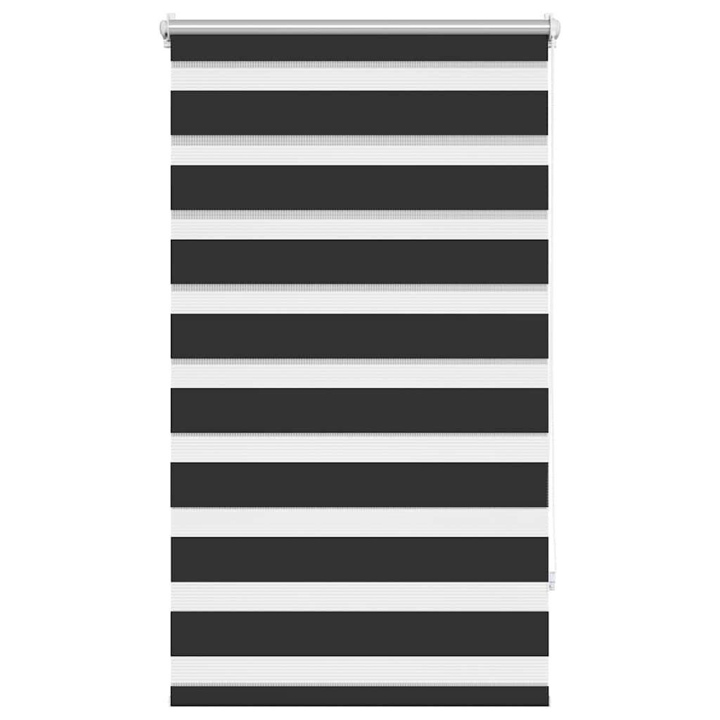 Zebra rolgordijn 90,9 x 150 cm stofbreedte 86,7 cm zwart