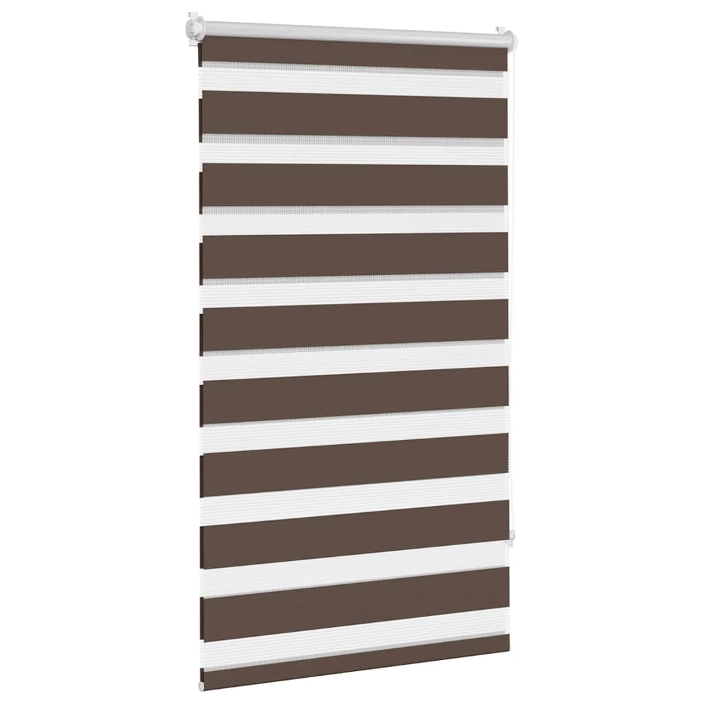Zebra rolgordijn 90,9 x 150 cm stofbreedte 86,7 cm koffiebruin