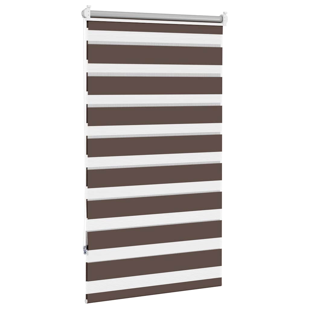 Zebra rolgordijn 90,9 x 150 cm stofbreedte 86,7 cm koffiebruin