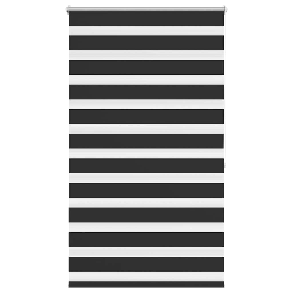 Zebra rolgordijn 100,9 x 175 cm stofbreedte 96,7 cm zwart