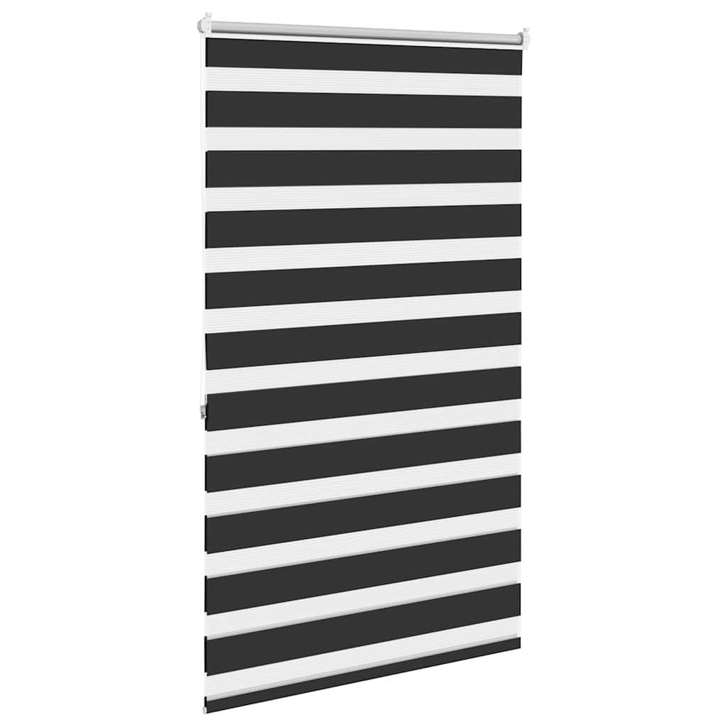 Zebra rolgordijn 100,9 x 175 cm stofbreedte 96,7 cm zwart