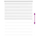 Zebra rolgordijn 120,9 x 175 cm stofbreedte 116,7 cm wit