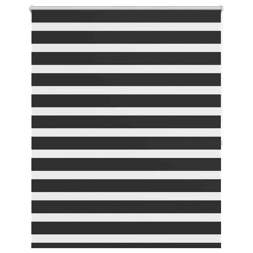 Zebra rolgordijn 120,9 x 175 cm stofbreedte 116,7 cm zwart