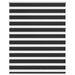 Zebra rolgordijn 120,9 x 175 cm stofbreedte 116,7 cm zwart
