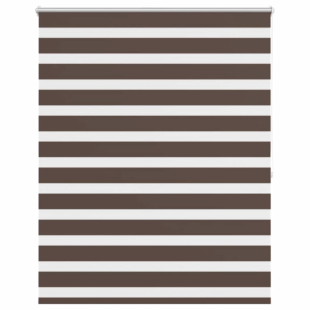 Zebra rolgordijn 120,9 x 175 cm stofbreedte 116,7 cm koffiebruin