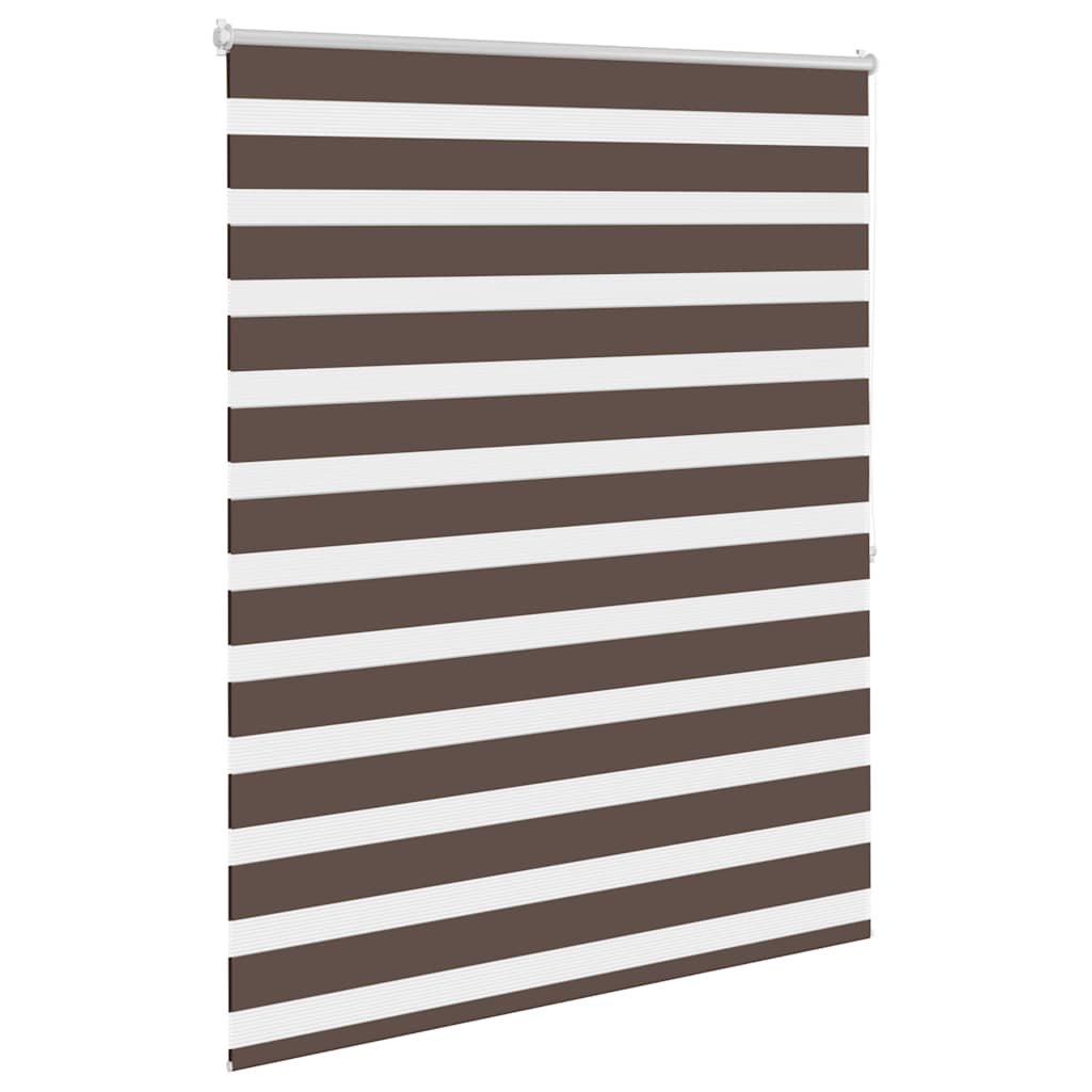 Zebra rolgordijn 120,9 x 175 cm stofbreedte 116,7 cm koffiebruin