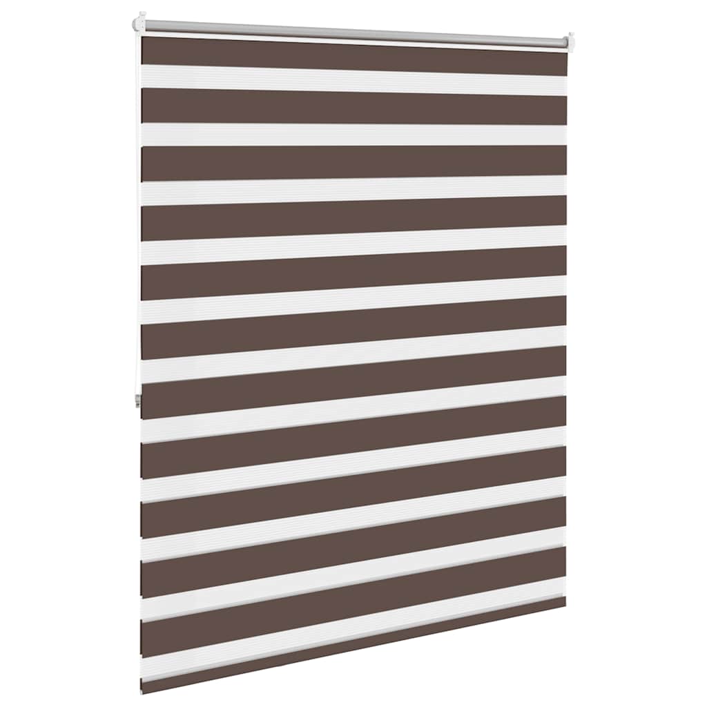 Zebra rolgordijn 120,9 x 175 cm stofbreedte 116,7 cm koffiebruin