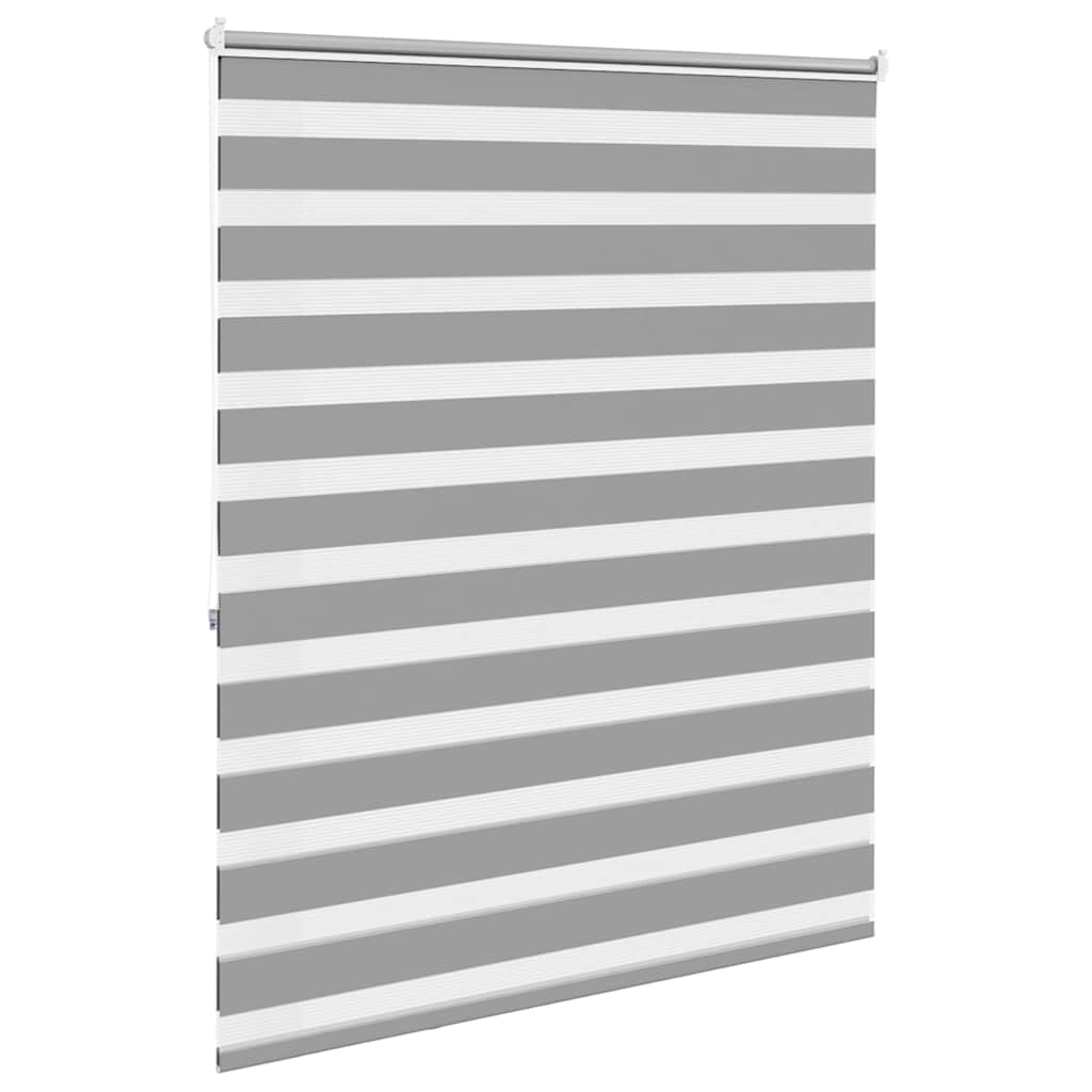 Zebra rolgordijn 140,9 x 175 cm stofbreedte 136,7 cm grijs