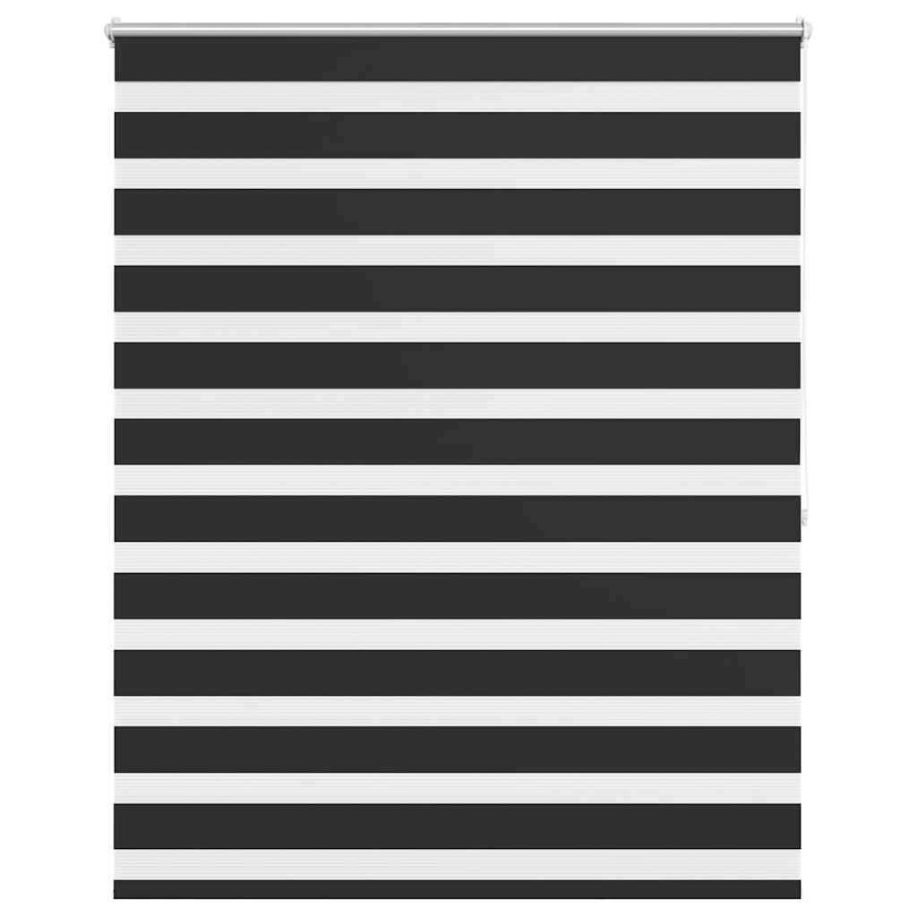 Zebra rolgordijn 140,9 x 175 cm stofbreedte 136,7 cm zwart