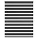 Zebra rolgordijn 140,9 x 175 cm stofbreedte 136,7 cm zwart