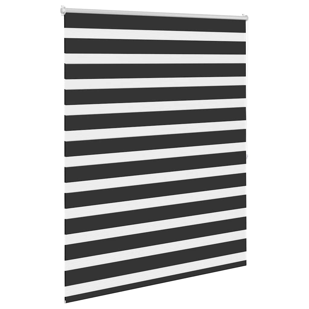 Zebra rolgordijn 140,9 x 175 cm stofbreedte 136,7 cm zwart