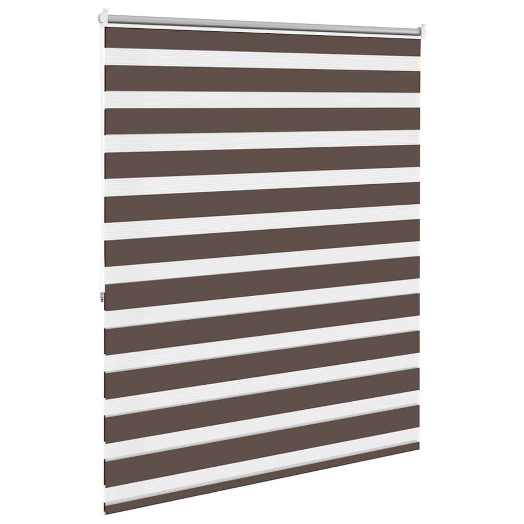 Zebra rolgordijn 140,9 x 175 cm stofbreedte 136,7 cm koffiebruin