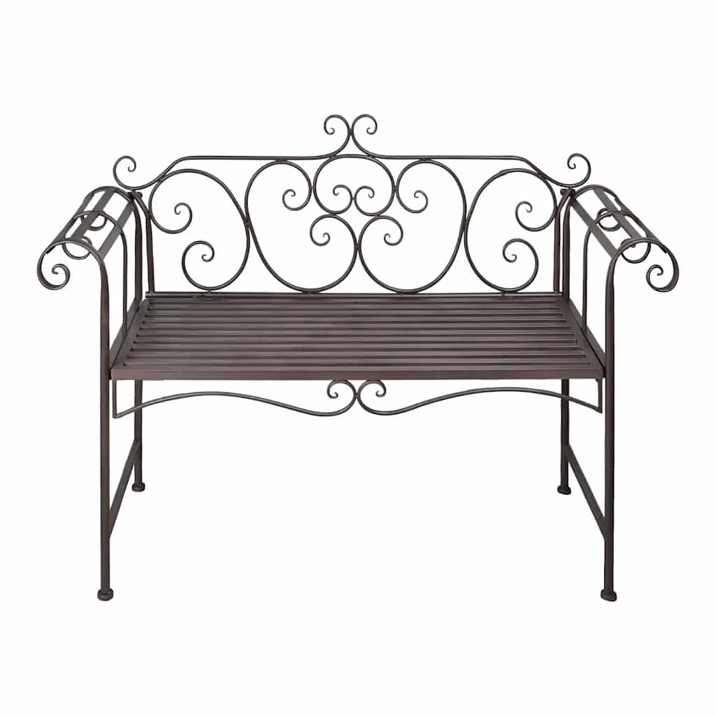 Tuinbank 132 cm staal antiekbruin