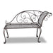 Chaise Longue 128 Cm Staal Antiekbruin