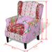 Fauteuil met patchwork ontwerp stof