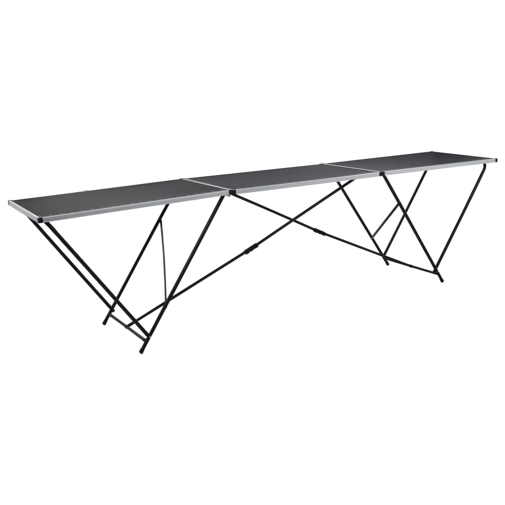 Behangtafel inklapbaar 300x60x78 cm MDF en aluminium