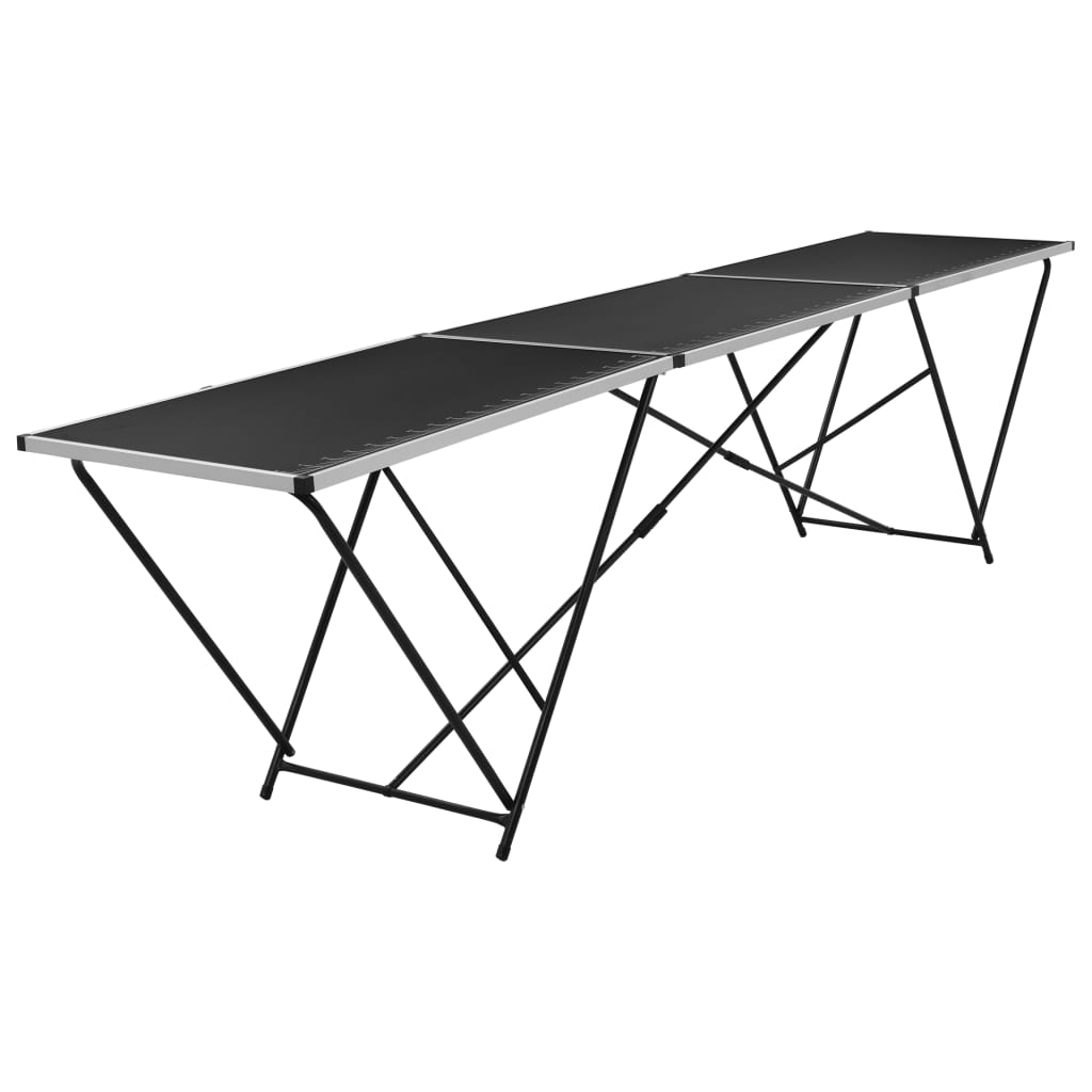 Behangtafel inklapbaar 300x60x78 cm MDF en aluminium