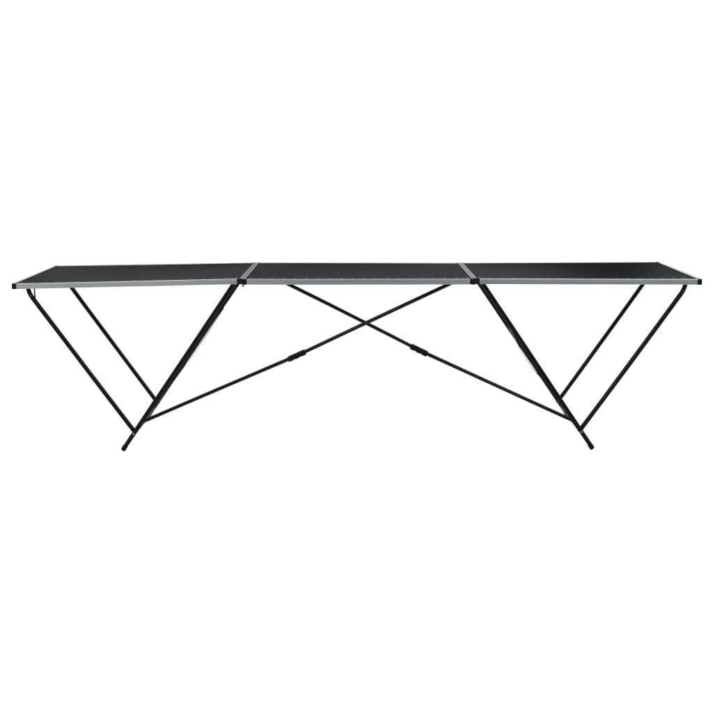 Behangtafel inklapbaar 300x60x78 cm MDF en aluminium