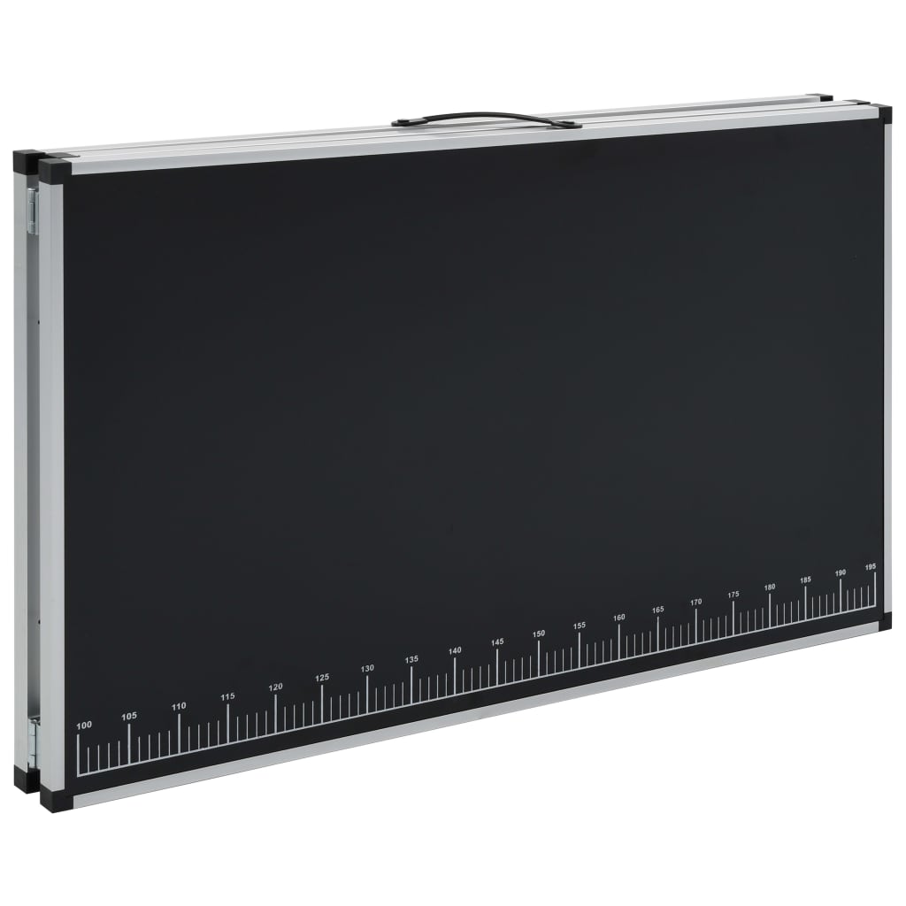 Behangtafel inklapbaar 300x60x78 cm MDF en aluminium