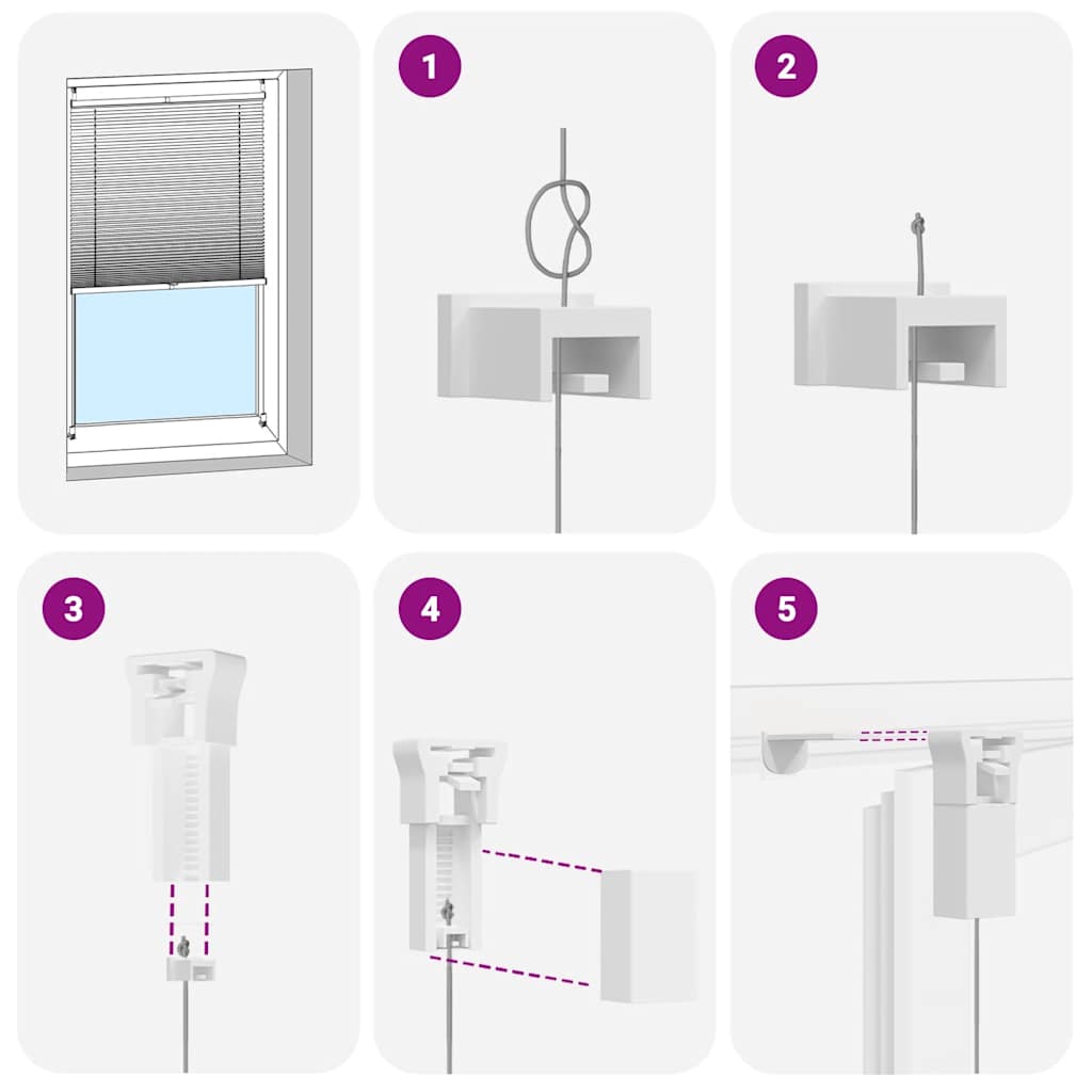 Plisséjaloezie 50x100cm crème
