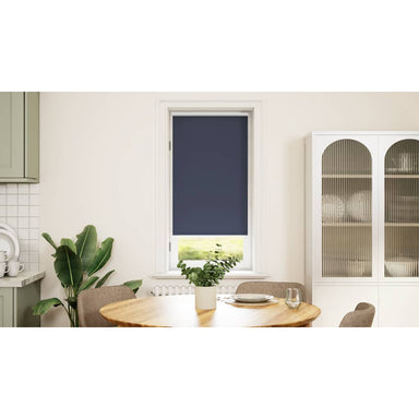 Rolgordijn verduisterend 64,4 x 120 cm stofbreedte 60 cm marineblauw / blauw