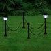 Hekwerk met 2 solarlampen