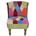 Franse stoel met patchwork ontwerp stof