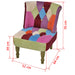 Franse stoel met patchwork ontwerp stof