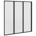 Badscherm 3 panelen vouwbaar 117 x 120 cm
