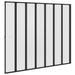 Douche en badscherm 140 x 168 cm 7 panelen met handdoekrek
