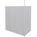 Badwand L-vormig 4 panelen inklapbaar 70x120x137 cm
